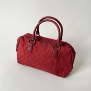 Gucci Monogram Canvas Boston Bag